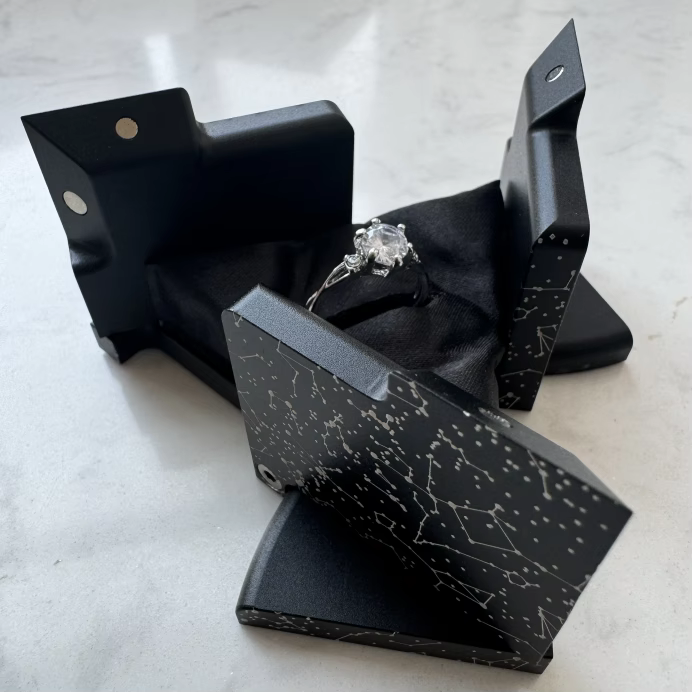 Kinetic Cube Ring Box