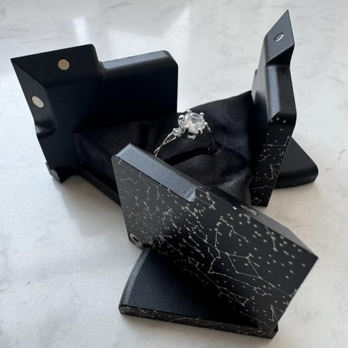 Kinetic Cube Ring Box